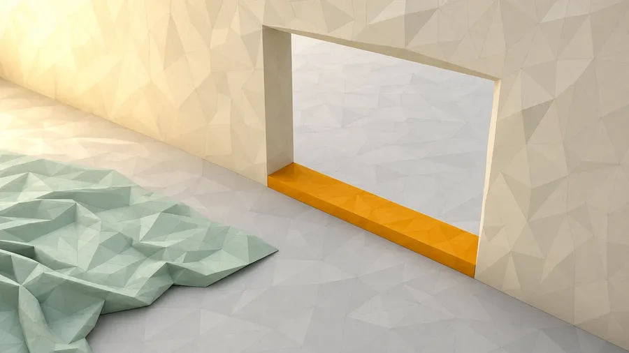 Ein offener Durchgang steht ohne Tür in einer niedrigen Wand, die Schwelle darunter ist farblich markiert. Unterrichtsplanung mit KI ist der Bereich, den man ohne besondere Auflage betritt.