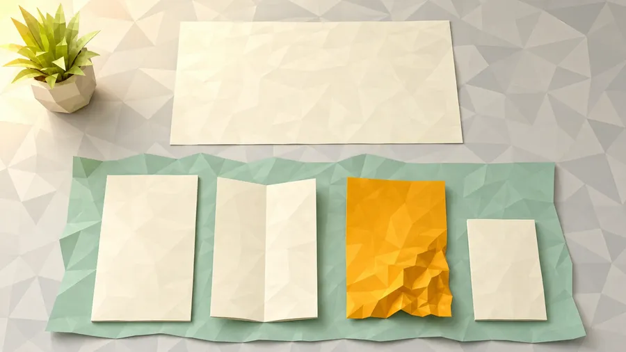 Vor einem einzelnen Blatt liegen vier Abschriften, die alle unterschiedlich lang und unterschiedlich gefaltet sind. Vier Modelle bekamen denselben Text und lieferten vier verschiedene Ergebnisse; eines fällt amber heraus.